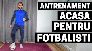 ANTRENAMENT ACASA PENTRU FOTBALISTI  EXERCITII DE FORTA PENTRU ACASA  IMPROVED FOOTBALL [upl. by Jill]