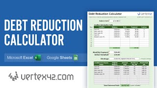 Debt Reduction Calculator Tutorial  Use a Debt Snowball to Pay Off Debt [upl. by Viafore]