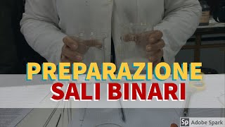 Sali Binari reazioni di preparazione [upl. by Copeland]