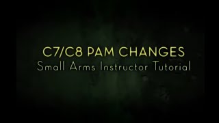 Canadian Forces  2018 C7 Rifle  C8 Carbine PAM Changes Small Arms Instructor Tutorial [upl. by Derk]