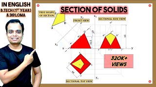 2 How to section a Square Pyramid [upl. by Robi124]