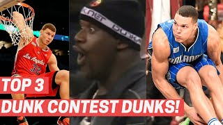 Top 3 Dunks From Every NBA Slam Dunk Contest 20112021 [upl. by Nnylatsyrk]