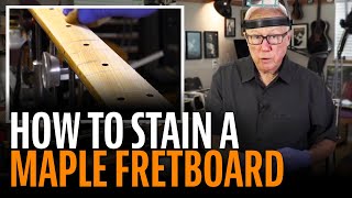 How to stain a Fender maple fretboard [upl. by Etam598]