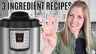 DUMP AND GO 3 Ingredient Instant Pot Recipes [upl. by Olnee]