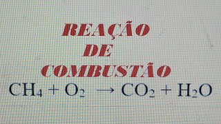 Reação de combustão completa do gás metano [upl. by Nosnehpets]