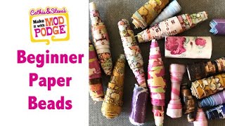 Beginner Guide to Making Paper Beads [upl. by Alayne]