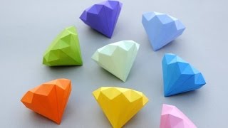 How to Make a Paper Diamond  Simple Way [upl. by Grantland]