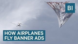 How Airplanes Fly Those Giant Banner Ads — Its More Dangerous Than You Think [upl. by Adnalohs]