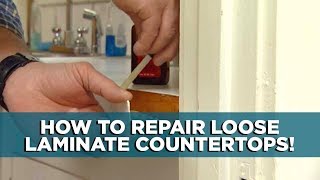 A Simple Fix for Loose Laminate Countertops [upl. by Oicnecserc502]