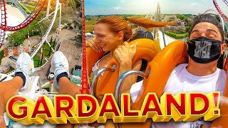 DELIRIO A GARDALAND CON ISABELLA SU TUTTI I ROLLER COASTERS [upl. by Ailam]