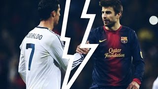 Cristiano Ronaldo vs Gerard Piqué [upl. by Lesiram]