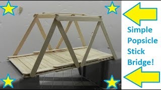 How To Make A Popsicle Stick Bridge [upl. by Olimpia745]