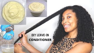 My Homemade Hair Growth Leave In Conditioner Recipe  DIY [upl. by Nrol520]