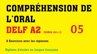 DELF A2  Compréhension de loral no 5 [upl. by Frodine]