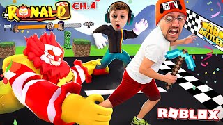 RONALD MineCraft Donalds Roblox Portals Race Escape FGTeeV x RB BATTLES Ch4 [upl. by Hoskinson118]