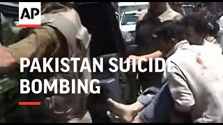 Suicide bombing kills 2 people in Pakistans Swat Valley [upl. by Eronaele]