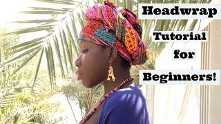 African Head Wrap Tutorial for Beginners [upl. by Irahc]