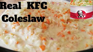 Perfect KFC Coleslaw Recipe Make Your Own KFC Coleslaw [upl. by Adirem]