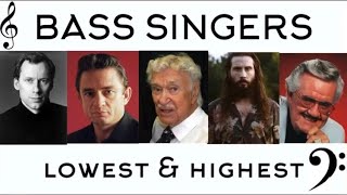 Bass Singers Lowest amp Highest Notes [upl. by Bonney]