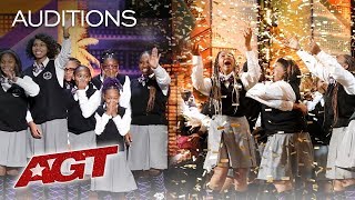 Detroit Youth Choir sing quotCant Hold Usquot in The Auditions of Americas Got Talent 2019 [upl. by Nahsed]