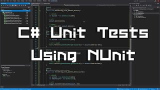 C Unit Tests Using NUnit NET Beginner [upl. by Dyraj22]