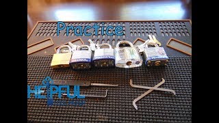 84 How To Practice Lock Picking Standard Pins [upl. by Irret419]