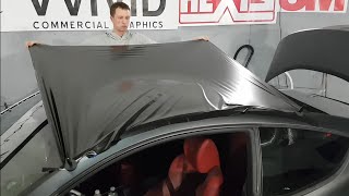 Showing A Beginner How To Vinyl Wrap A Roof [upl. by Corie]