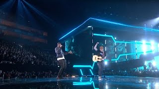 Ed Sheeran – Castle On The Hill amp Shape Of You feat Stormzy Live from the Brit Awards 2017 [upl. by Felipe740]