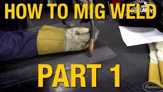 How To MIG Weld MIG Welding Basics Demo Part 1  Eastwood [upl. by Clarette]