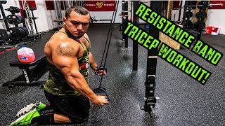 Intense 5 Minute Resistance Band Tricep Workout [upl. by Tom]