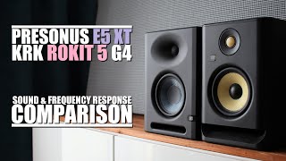 PreSonus E5 XT vs KRK Rokit 5 G4  Sound amp Frequency Response Comparison [upl. by Nnylyam]