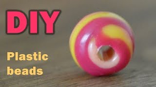 DIY COLORFUL BEADS FROM PLASTIC BOTTLE TOPS [upl. by Rehpotsirahc]