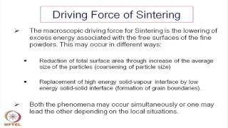 Mod16 Lec38 Sintering of Ceramics [upl. by Anneh]