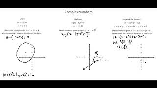 Alevel Mathematics 9709 Argand diagrams and loci [upl. by Iinden411]