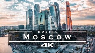 Moscow Russia 🇷🇺  by drone 4K [upl. by Charlene]