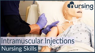 Intramuscular Injection Techniques Nursing Skills [upl. by Nalhsa]