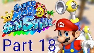 Super Mario Sunshine Walkthrough Part 18  Gelato Beach Blue Coins [upl. by Noble507]