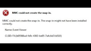 Fix MMC Could Not Create the Snap in Error [upl. by Odicalp]