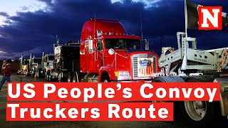 Everything To Know About The US People’s Convoy Truckers’ Route To DC [upl. by Voltz]