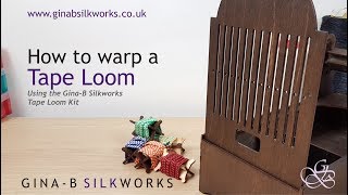 How to Warp a Tape Loom and to weave on it [upl. by Uzziel]