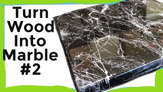 Turn Plywood into Marble DIY Epoxy  2019 [upl. by Enahpets474]