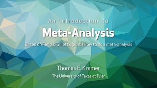 Conducting a MetaAnalysis [upl. by Wescott]