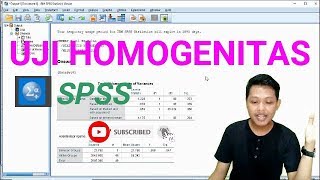 Uji Homogenitas menggunakan SPSS [upl. by Kaylyn]