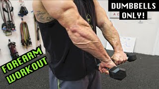 Intense 5 Minute Dumbbell Forearm Workout 2 [upl. by Swagerty]