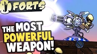 Forts  PLASMA LASER Most Powerful Weapon Destroys Forts  Forts Multiplayer Gameplay [upl. by Littlejohn]