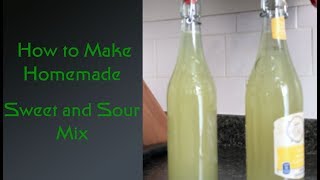 How to Make Homemade Sweet and Sour Mix [upl. by Giltzow]