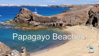 The Papagayo Beaches on Lanzarote near to Playa Blanca [upl. by Aderfla]