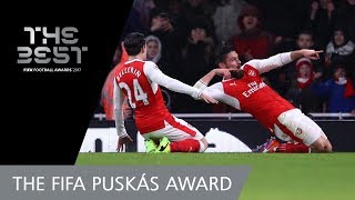 Olivier GIROUD GOAL  FIFA PUSKAS AWARD 2017 WINNER [upl. by Adierf862]