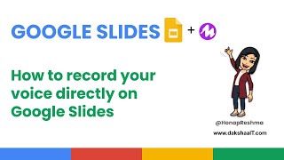 How to record your Audio directly in Google Slides [upl. by Trisa96]