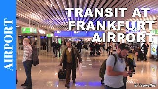 TRANSIT WALK AT FRANKFURT Airport FRA Terminal 1  Connection Flight Transfer Arriving amp Departing [upl. by Anirdnajela662]